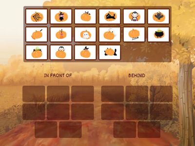 In front of / behind - Halloween