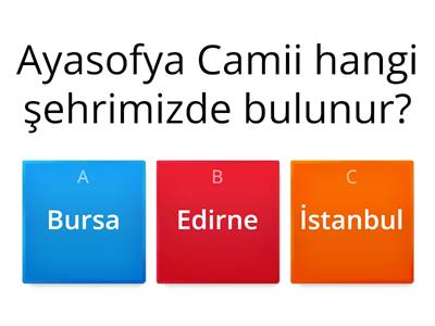 Bir şehrimizi tanıyalım.