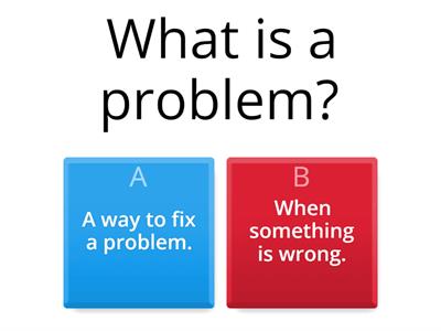 Problem vs. Solution