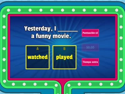 PAST SIMPLE REGULAR VERBS 