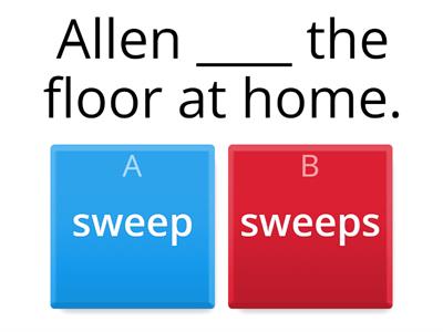 Revision: 3rd person singular