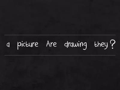 Forma interrogativa Present continuous