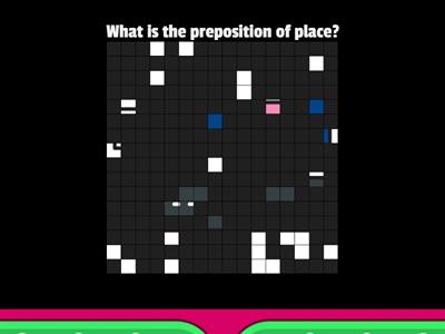 Prepositions of place - city