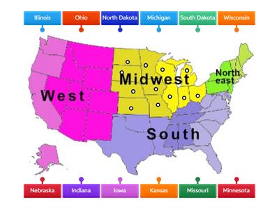 States in the Midwest