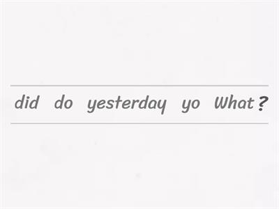 Simple Past - Interrogative form