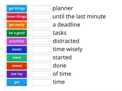 time management SO interm unit 3