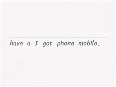 Organise the sentences. 