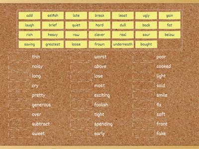 Antonyms