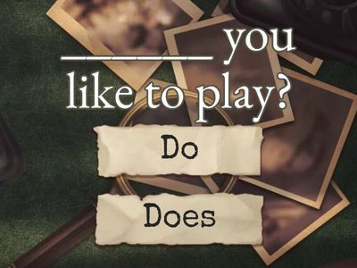 Present Simple  Do/Does