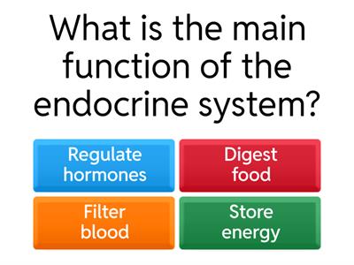 Endocrine System Quiz - 2 