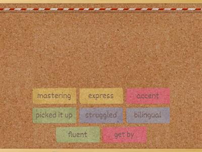 Language learning - vocabulary