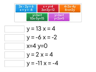 Choice Board Macthing Game