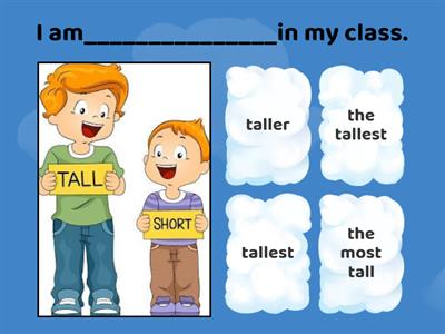 Comparative and superlative