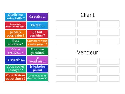 Dialogue: acheter des vêtements