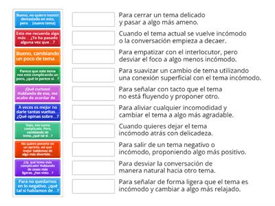 Expresiones para suavizar un momento incómodo (B1-B2)