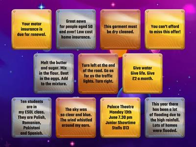 Purpose of Text Level 1 Quiz 5