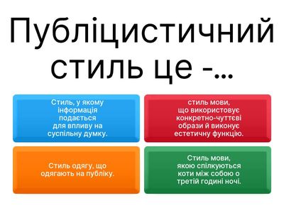 Публіцистичний стиль