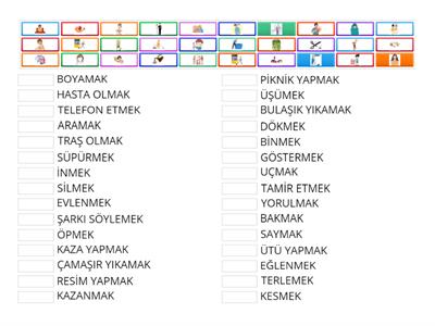 5) VERBS - FİİLLER