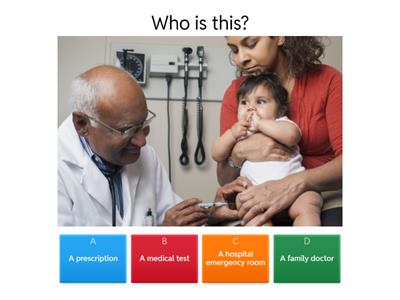 Alberta Health Care System: Vocabulary quiz