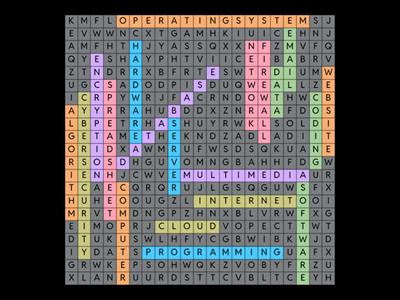 ICT TERMS WORDSEARCH