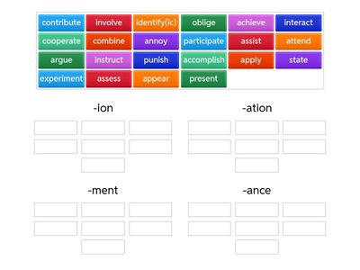 G12 Vocabulary 2b - word formation