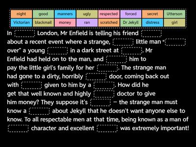 Jekyll and Hyde Ch1 Cloze