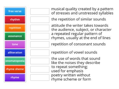 Sound Terms for Poetry