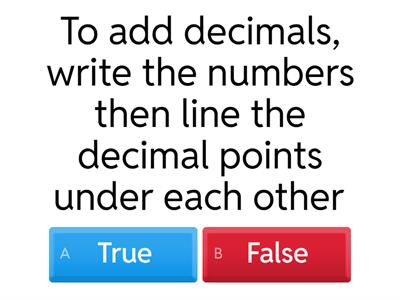 Decimal operations