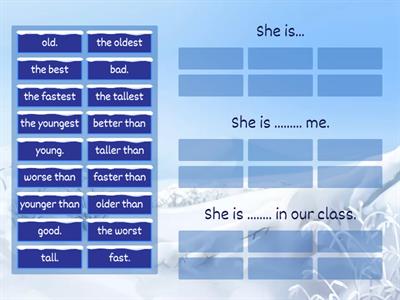 comparative / superlative