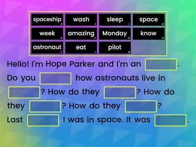 AS 2 Unit 9 pp 112-113 (missing words) 