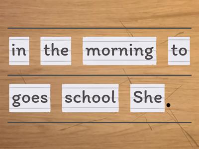 Present simple affirmative - consolidation 1