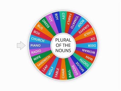 PLURAL OF THE NOUNS