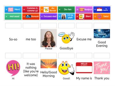 World Language - French greetings