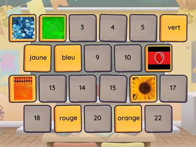 Matching pairs french colours