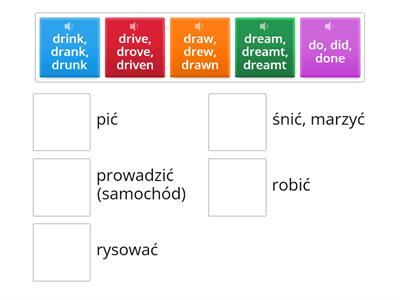 Irregular Verbs - D