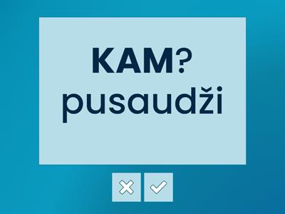 Datīvs - KAM?