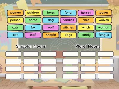 P2 T1W1 ASC Singular and Plural Noun Sort