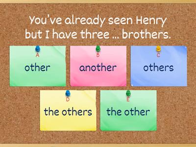 Another, other, others, the others 