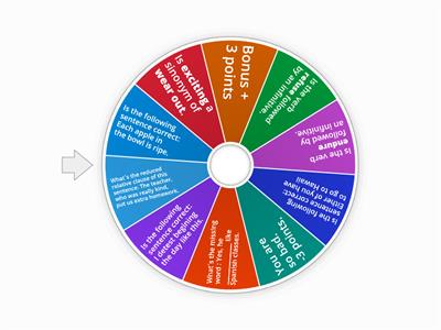 English game, grammar and vocabulary.