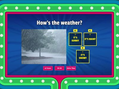 K ESL How's the weather?