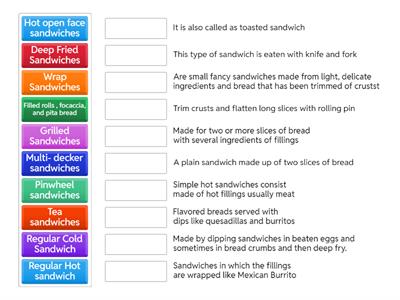 Classification of sandwiches 