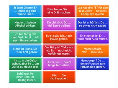 Modalverben müssen und dürfen 