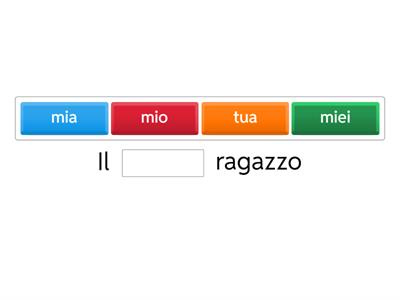 Aggettivi possesivi 1 (possesive adjetives)