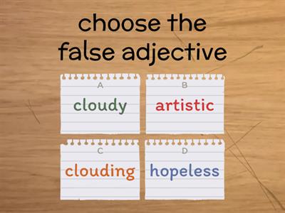 Understanding adjectives (p.36)