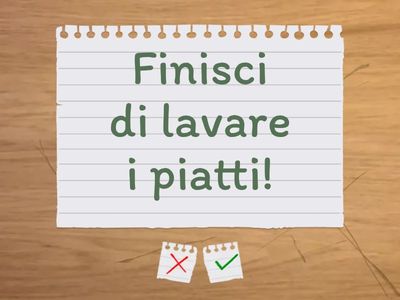 imperativo >> condizionale