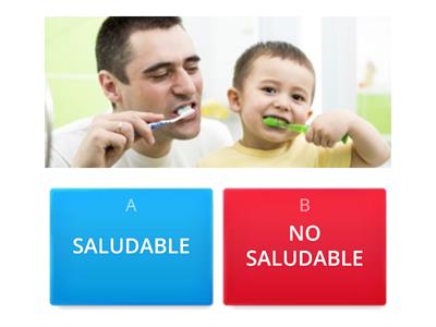 HÁBITOS SALUDABLES - NO SALUDABLES