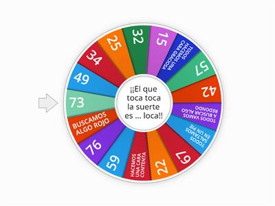 Ruleta de números 0 al 100 (con desafíos)