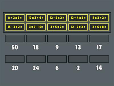 Operaciones combinadas 