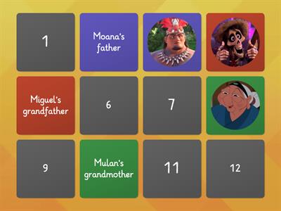 Disney Families - Memory Game