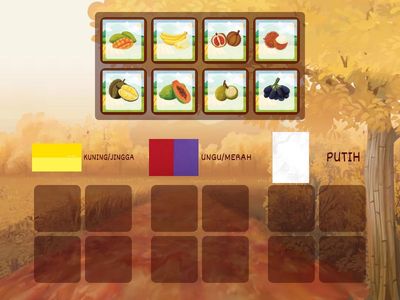 BUAH MANA YANG WARNA ISI SAMA?